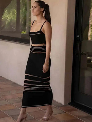 VILZSTUDIOS Elegant Patchwork Maxi Dress