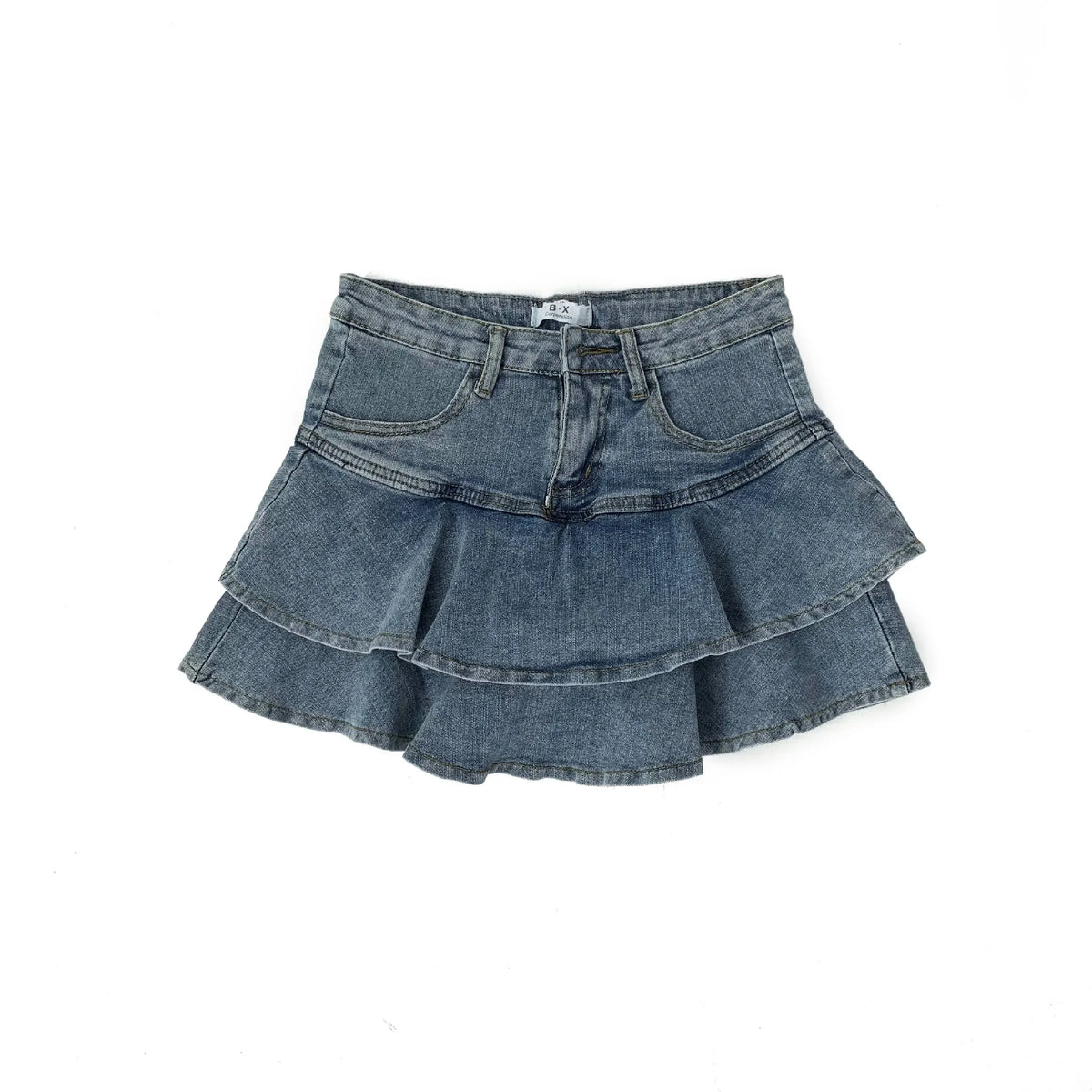 VILZSTUDIOS Spice Girls High Waist Mini Denim Skirt