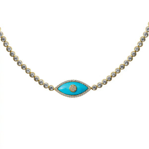 VILZSTUDIOS Stainless Steel Devil's Eye Necklace