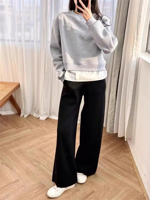 Chic Beaded Collar Sweater