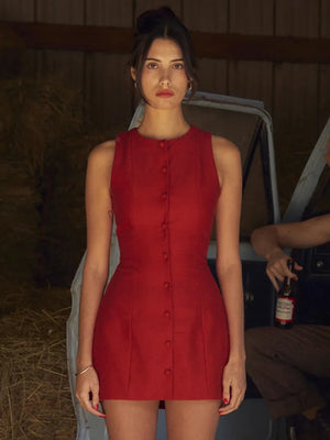 VILZSTUDIOS Sleeveless Sexy Mini Dress