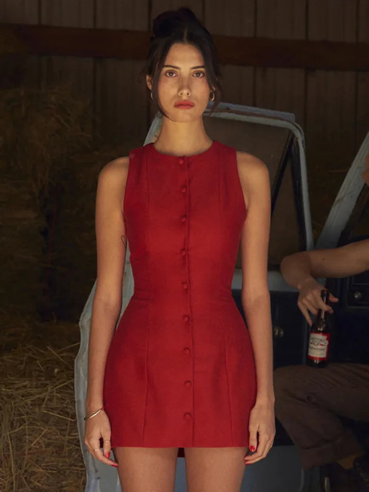 VILZSTUDIOS Sleeveless Sexy Mini Dress