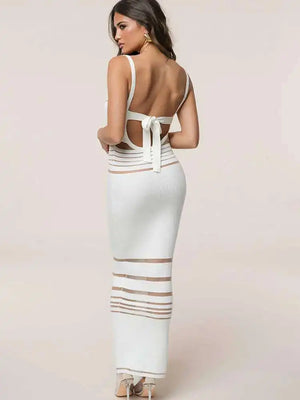 VILZSTUDIOS Elegant Patchwork Maxi Dress