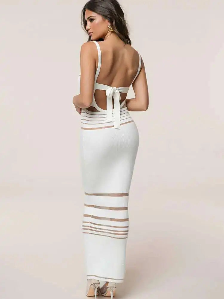 VILZSTUDIOS Elegant Patchwork Maxi Dress