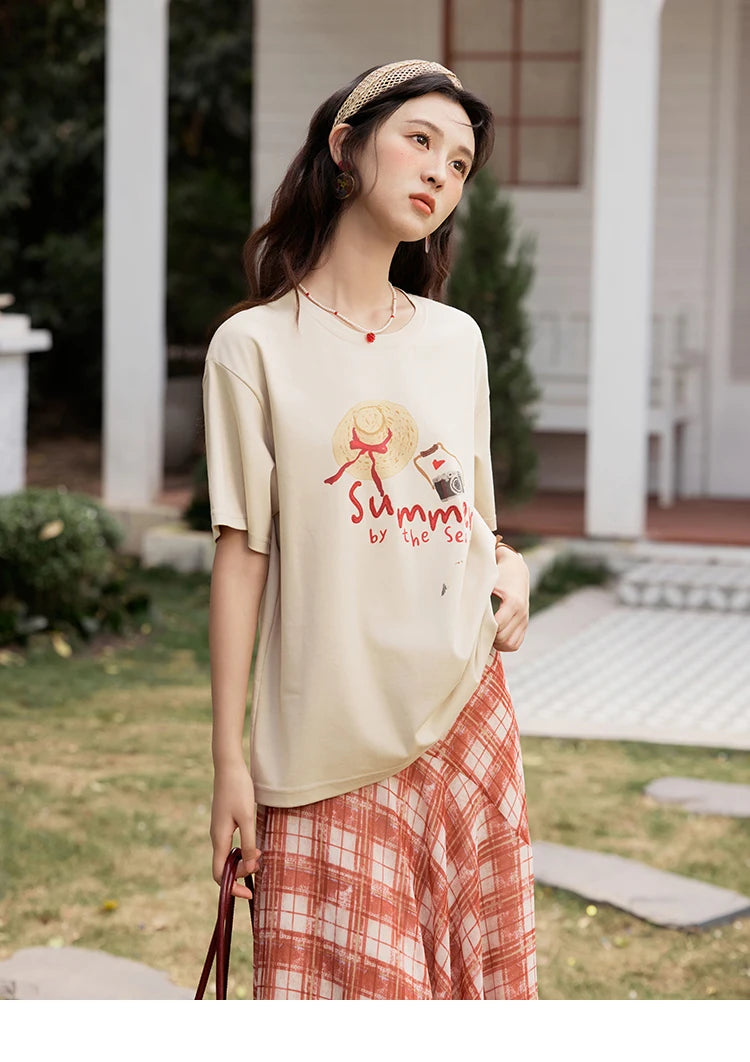 VILZSTUDIOS Stylish Summer Vibes Print T-Shirt
