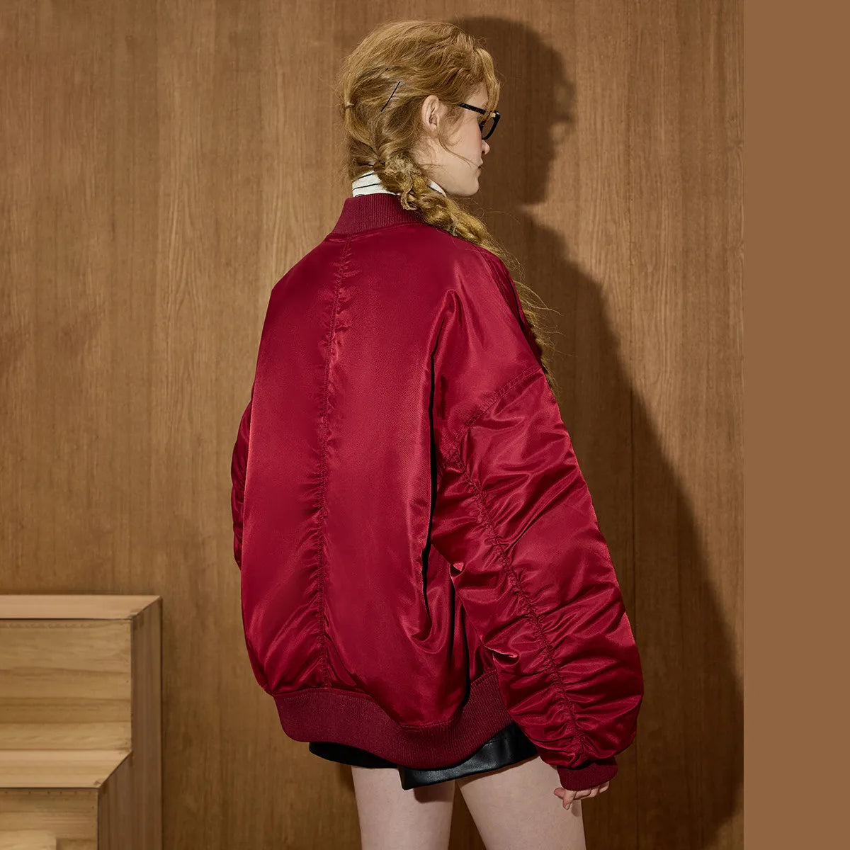 VILZSTUDIOS Oversized Red Puffer Jacket