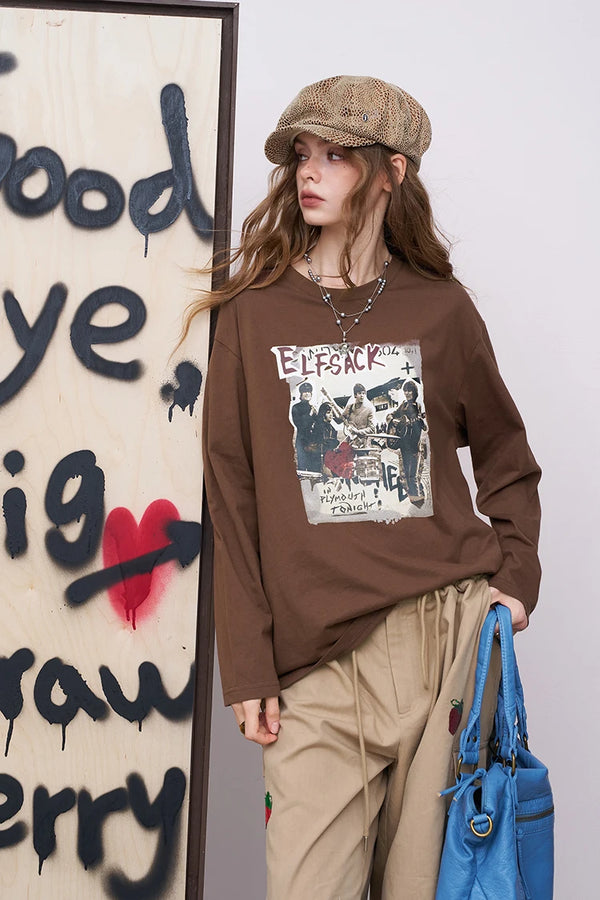 Sweet Cool Oversized Long Sleeve Top