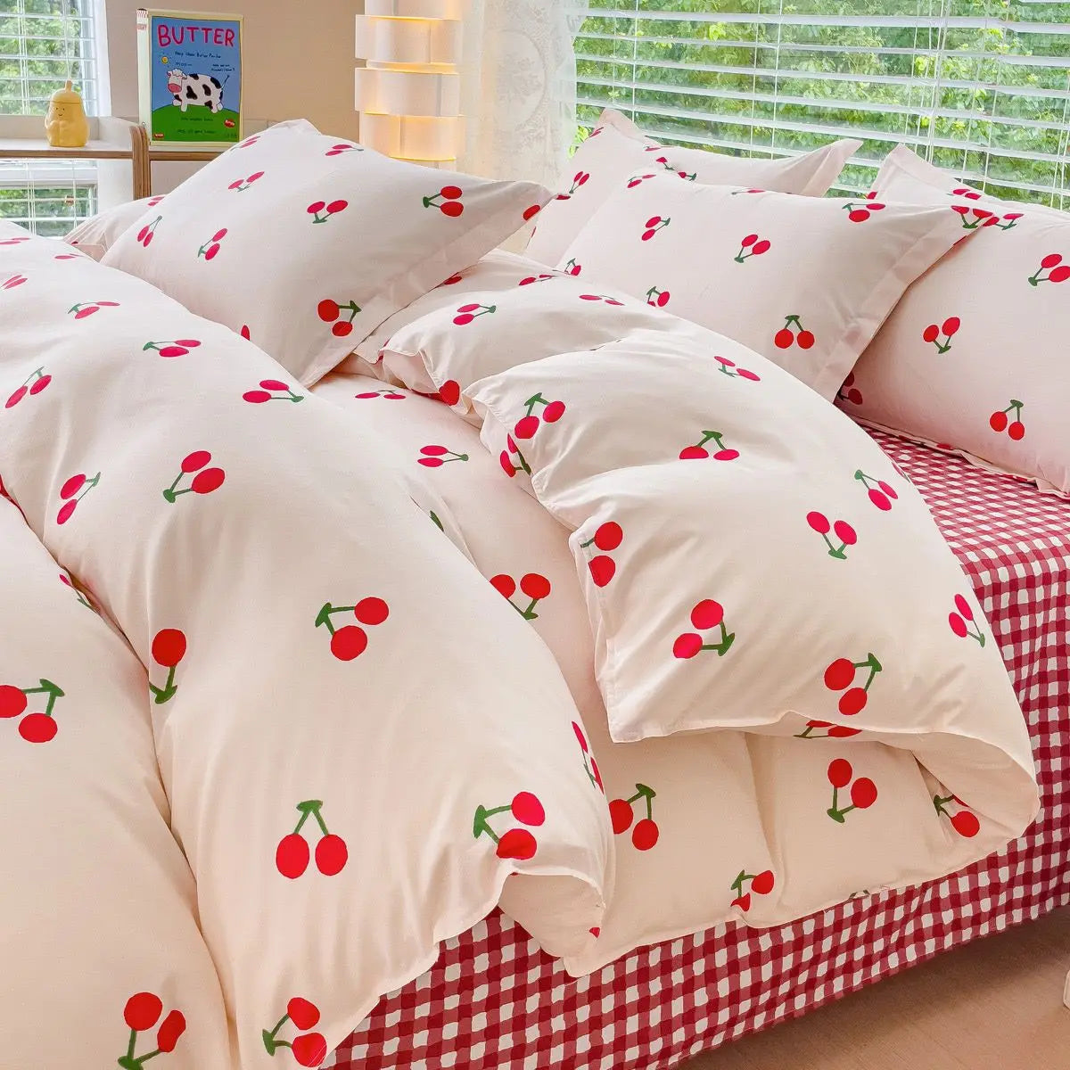 VILZSTUDIOS Elegant Floral Duvet Cover Bedding Set