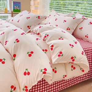 VILZSTUDIOS Elegant Floral Duvet Cover Bedding Set