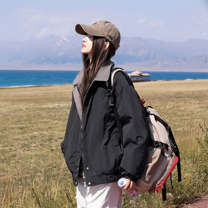 VILZSTUDIOS Simple Retro Bomber Jacket