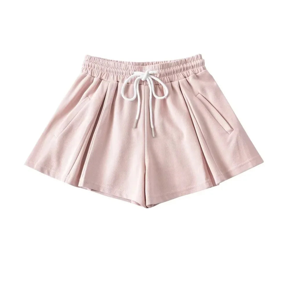 VILZSTUDIOS High Waist Flare Shorts Skirt Pants