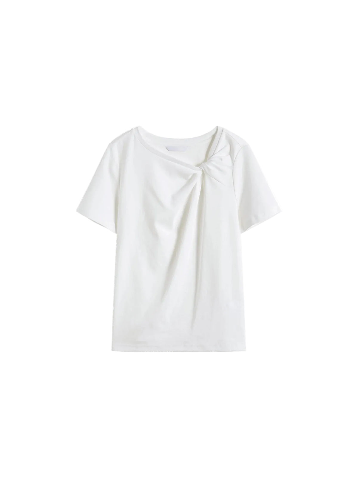 VILZSTUDIOS Asymmetrical Knot Petite Slim T-Shirt