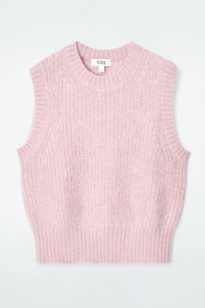 VILZSTUDIOS Classic Pink Mohair Blend Vest
