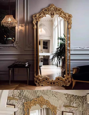 VILZSTUDIOS modern Luxury Espejo Home Decorations Large Nordic Quality Mirror Designer Girls Gold House Bedroom Wall Mirrors Full Body Floor