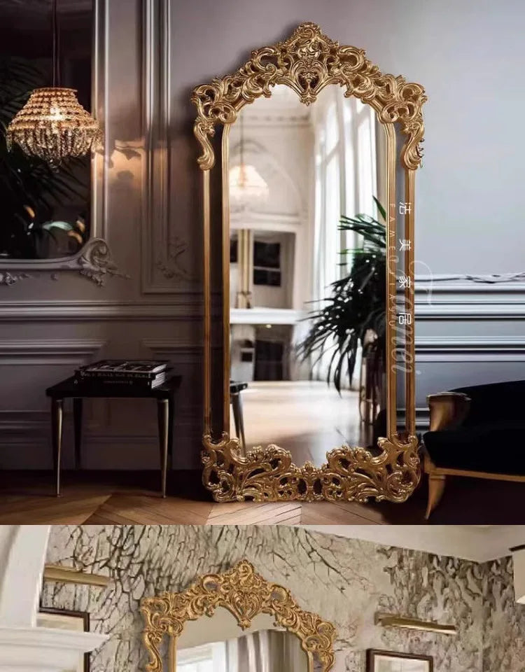 VILZSTUDIOS modern Luxury Espejo Home Decorations Large Nordic Quality Mirror Designer Girls Gold House Bedroom Wall Mirrors Full Body Floor