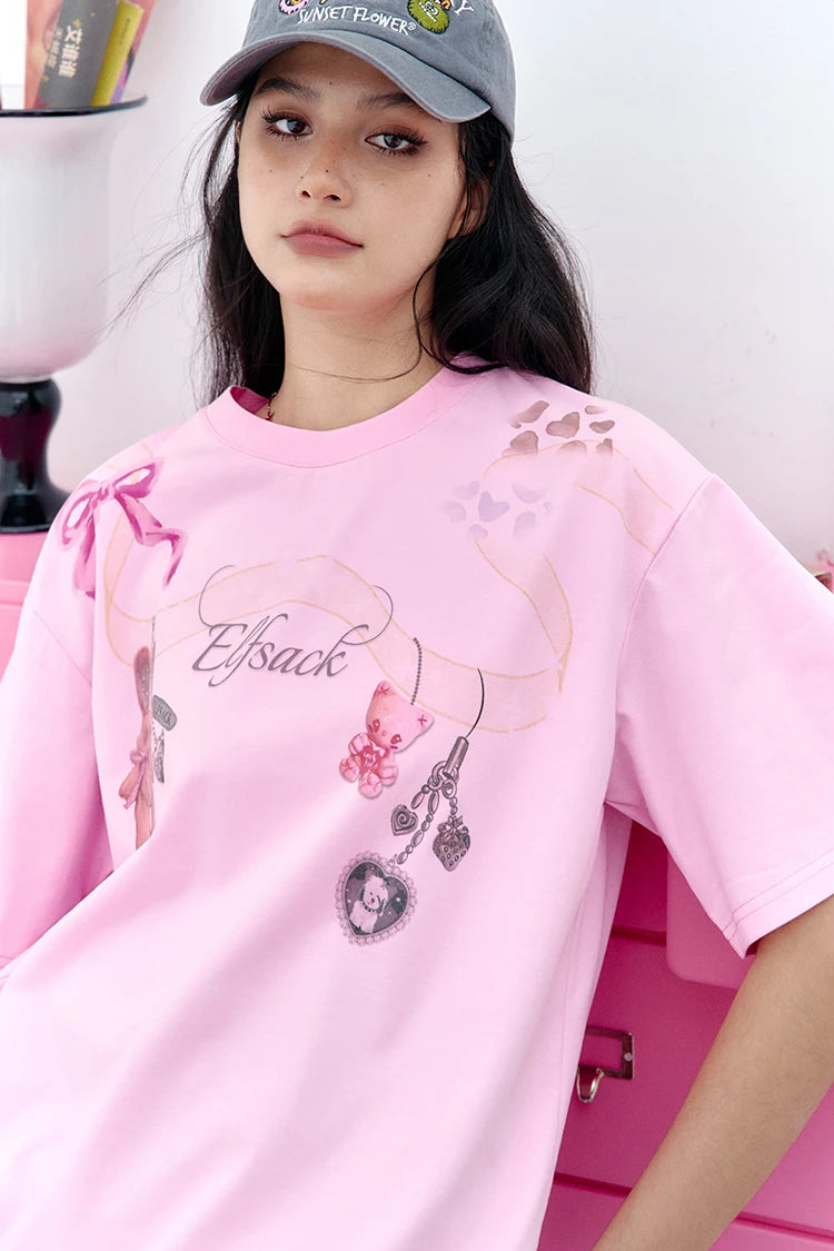 VILZSTUDIOS Cool Printed Short Sleeved T-Shirt