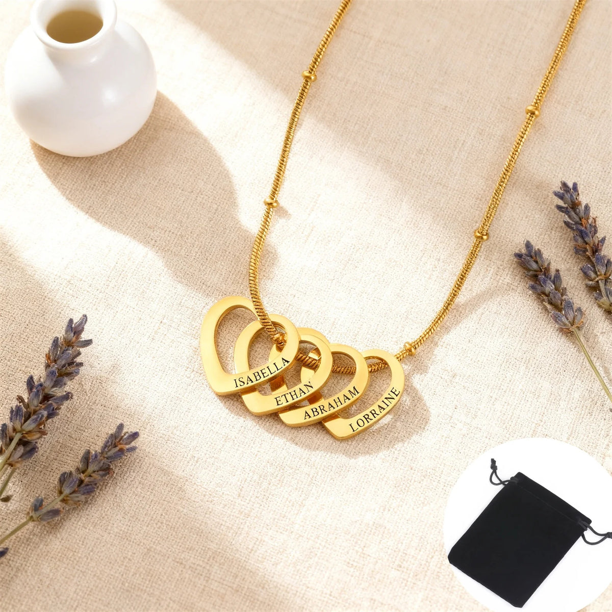 VILZSTUDIOS Customized Name Date Love Necklace