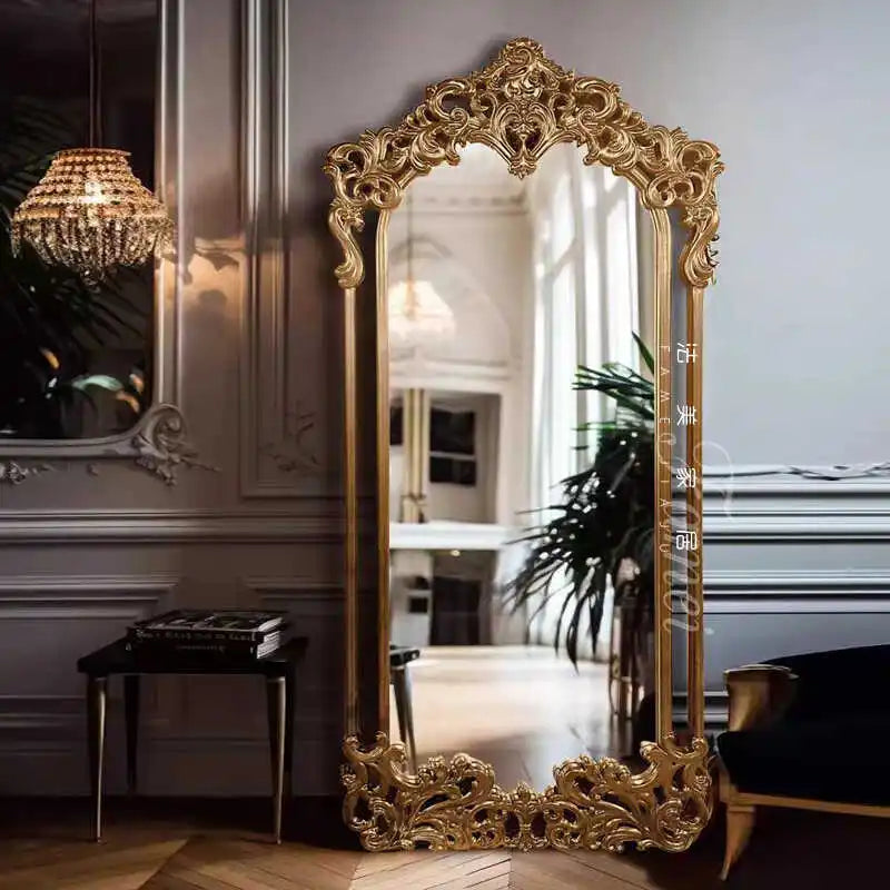 VILZSTUDIOS modern Luxury Espejo Home Decorations Large Nordic Quality Mirror Designer Girls Gold House Bedroom Wall Mirrors Full Body Floor