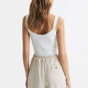 VILZSTUDIOS Chic French Knitted Tank Top