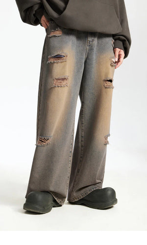VILZSTUDIOS Vintage Ripped Grunge Jeans