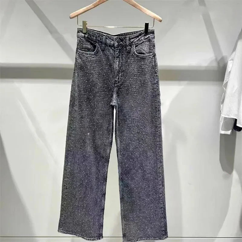 VILZSTUDIOS Diamond High Waist Straight Denim Jeans
