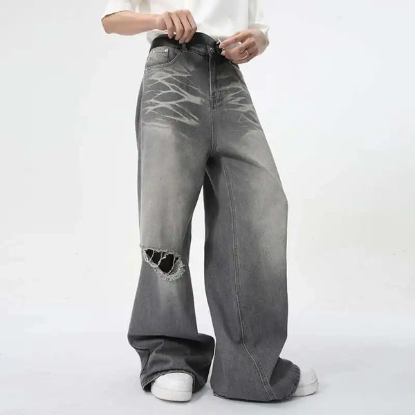 Loose Fit Wide Leg Jeans