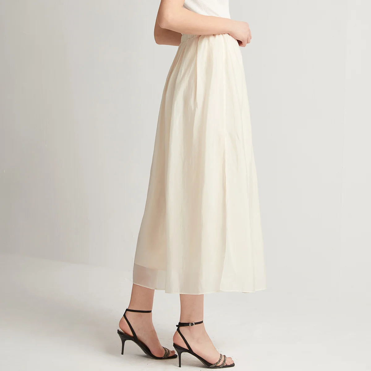 VILZSTUDIOS Elegant Luxury High Waist Irregular Skirt