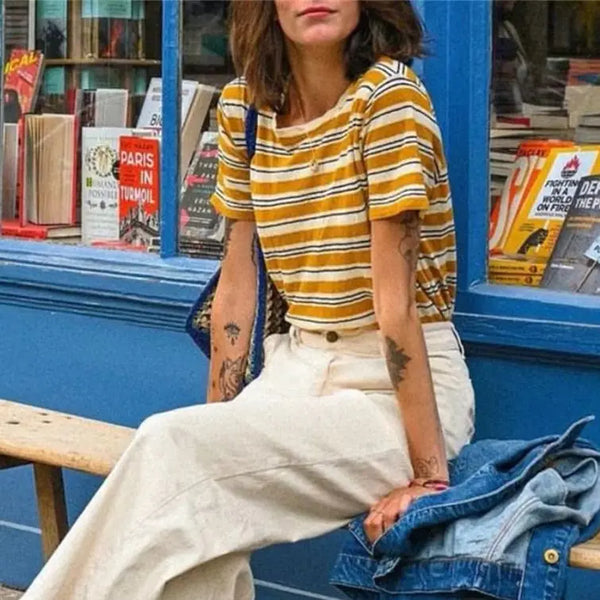 Elegant Multicolor Striped T-Shirt