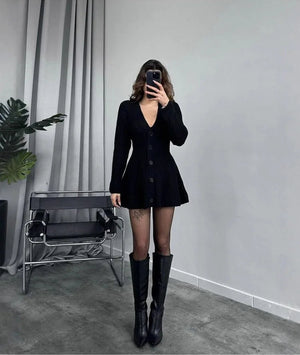 VILZSTUDIOS Cozy Knit Mini Dress