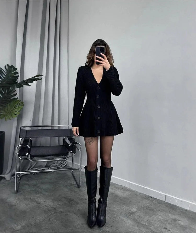 VILZSTUDIOS Cozy Knit Mini Dress