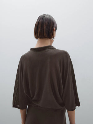 VILZSTUDIOS Retro Casual Lightweight Blouse