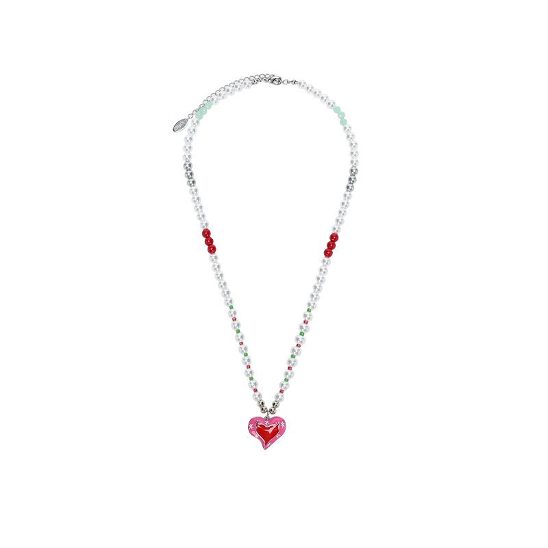 VILZSTUDIOS Unique Copper Alloy Pearl Pendant Necklace