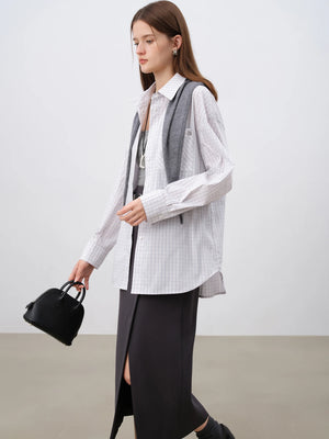 VILZSTUDIOS Plaid Casual Shirt