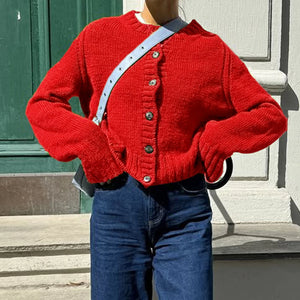 VILZSTUDIOS Cozy Knit Button-Up Cardigan