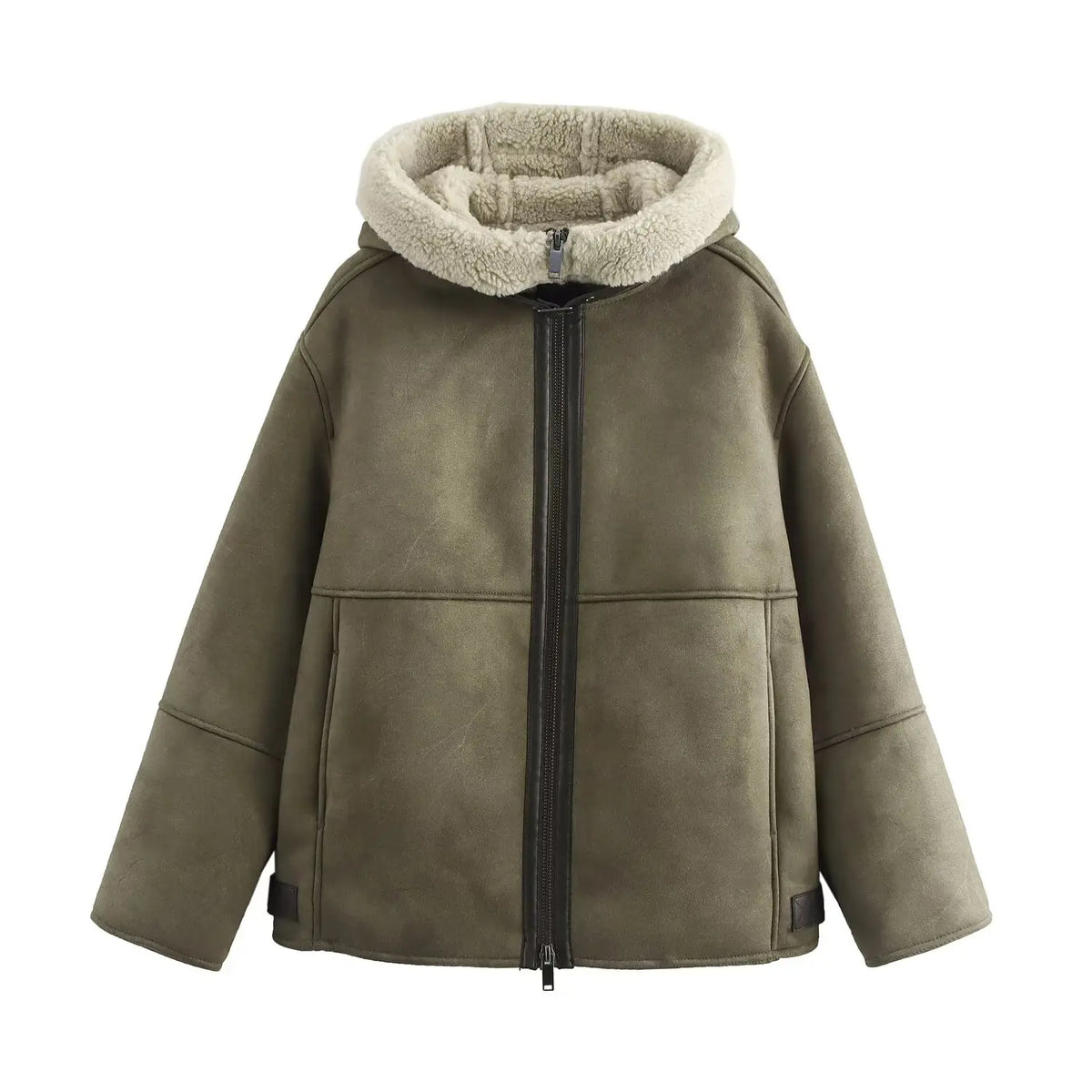 VILZSTUDIOS Plush Padded Hooded Jacket