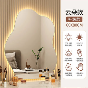 VILZSTUDIOS Wavy Wall Mirror Living Room Decoration Modern Art Vanity Aesthetic Large Size Mirror Fashion Espelhos Lounge Suite Furniture