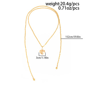 VILZSTUDIOS Gold/Silver Heart Pendant Necklace