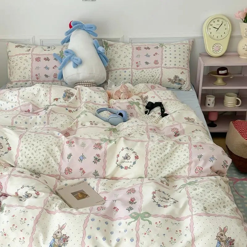 VILZSTUDIOS Soft Floral Duvet Bedding Set