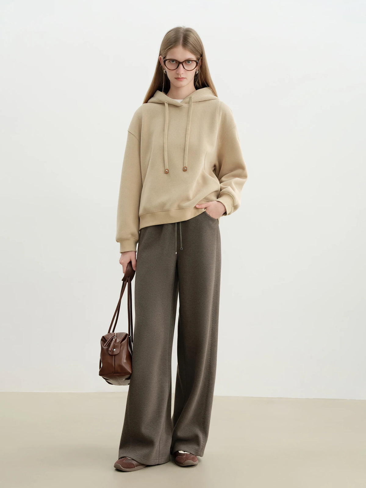 VILZSTUDIOS Cozy Fleece Knit Hoodie