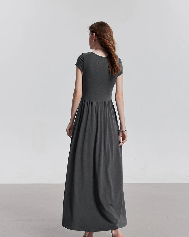 VILZSTUDIOS Elegant V-Neck Summer Dress