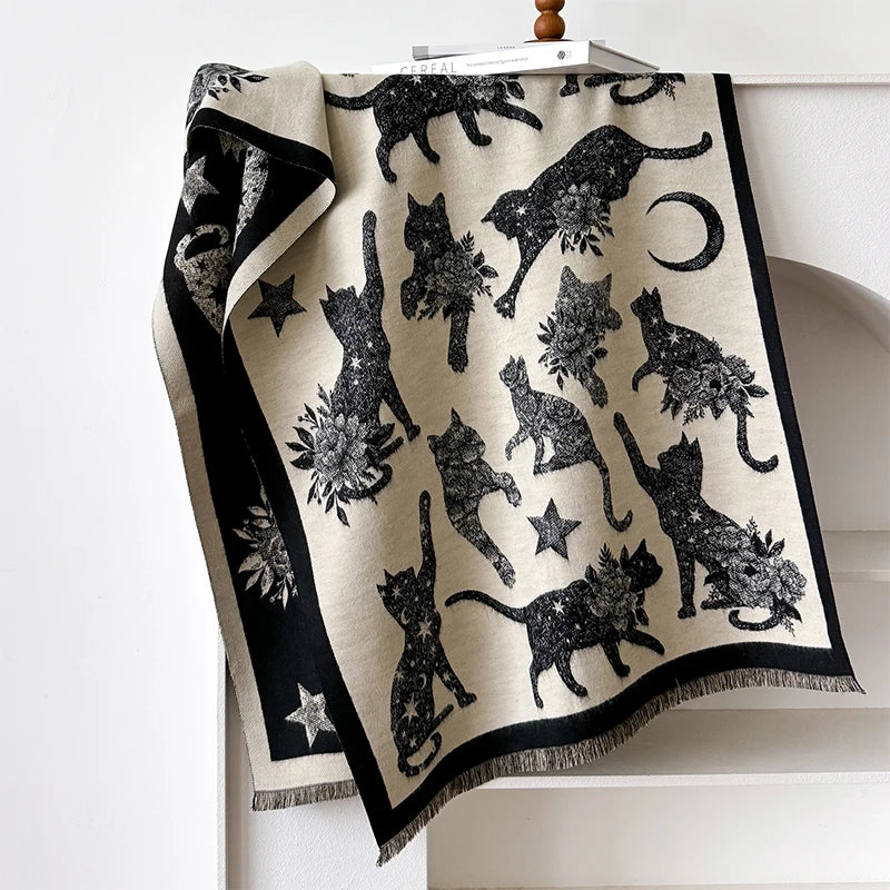 VILZSTUDIOS Animal Printed Cashmere Scarves