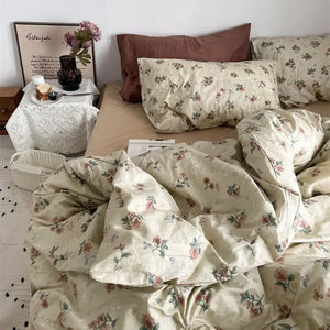 VILZSTUDIOS Elegant Floral Duvet Cover Bedding Set