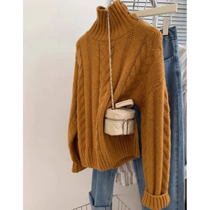 VILZSTUDIOS High-Neck Knitted Cashmere Sweater