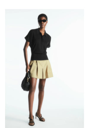 VILZSTUDIOS Basic Knitted Polo T-Shirt