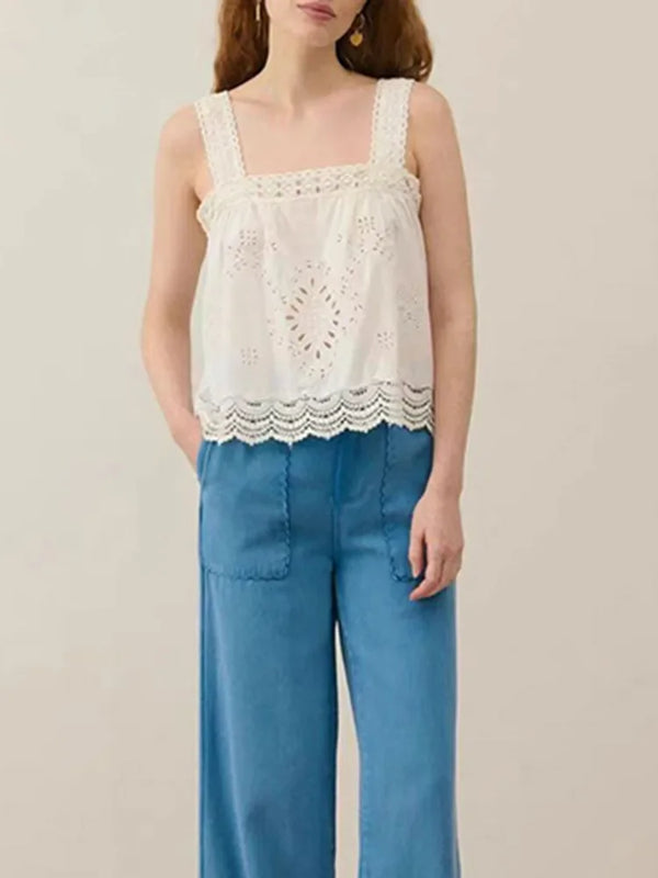 Elegant Lace Embroidered Blouse