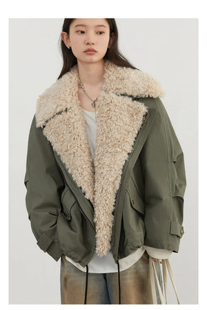 VILZSTUDIOS Chic Loose Retro Cotton Jacket