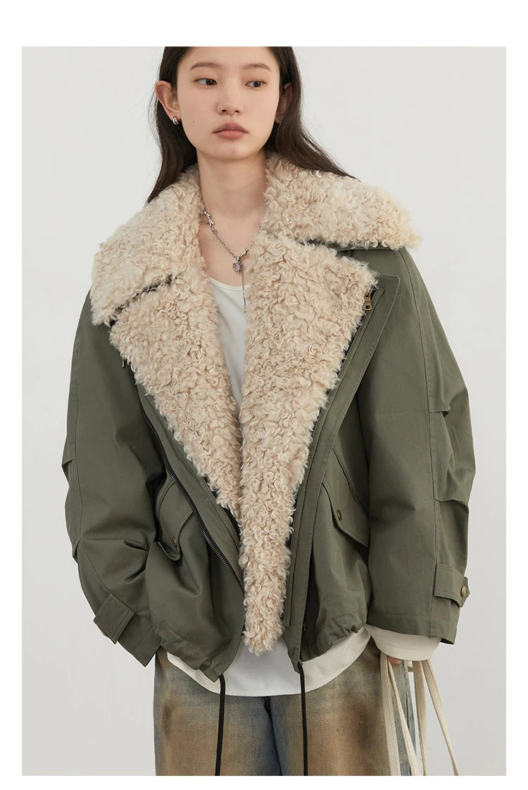 VILZSTUDIOS Chic Loose Retro Cotton Jacket