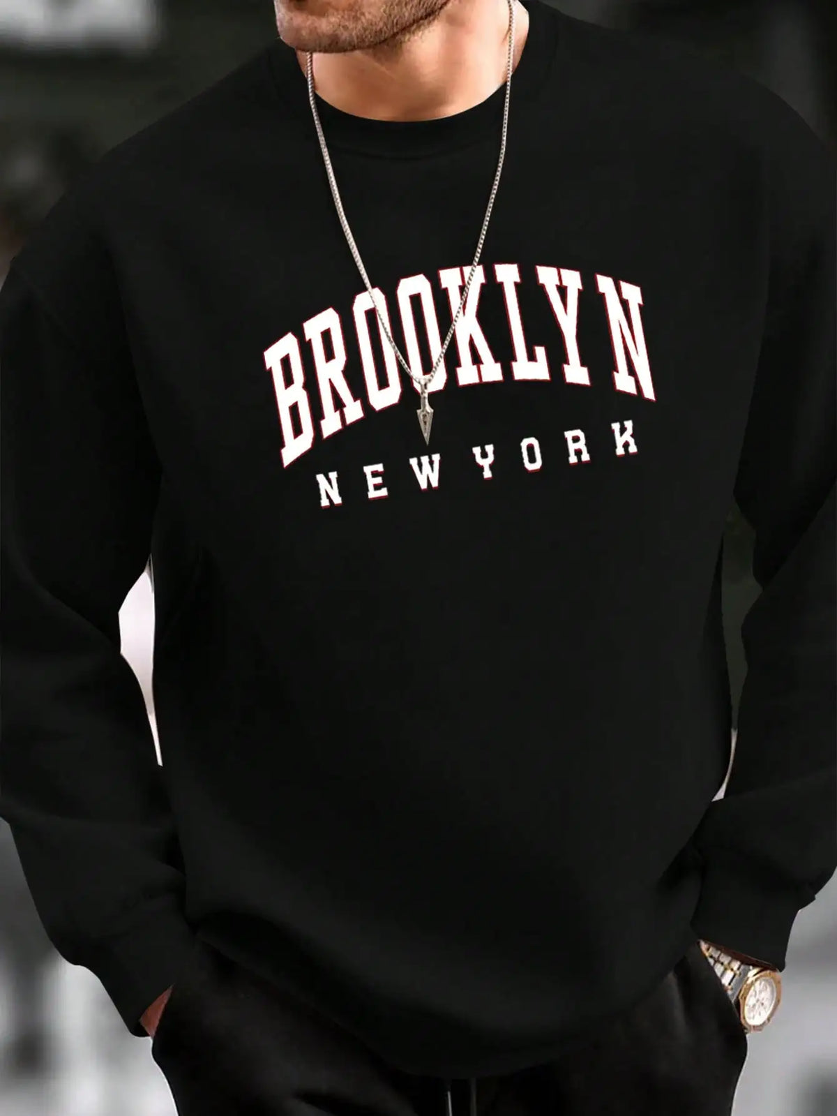 VILZSTUDIOS Brooklyn Round Neck Casual Sweater