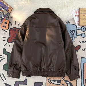 VILZSTUDIOS Stylish American PU Leather Jacket