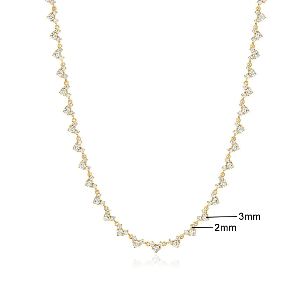 VILZSTUDIOS Triangle Shaped Zircon Necklace